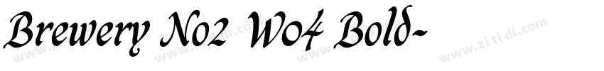 Brewery No2 W04 Bold字体转换